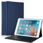 Bezprzewodowa Bluetooth klawiatura i etui dla Apple iPad 9,7" (2017) – ciemnoniebieska