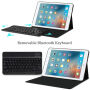 Bezprzewodowa Bluetooth klawiatura i etui dla Apple iPad 9,7" (2017) – czarna