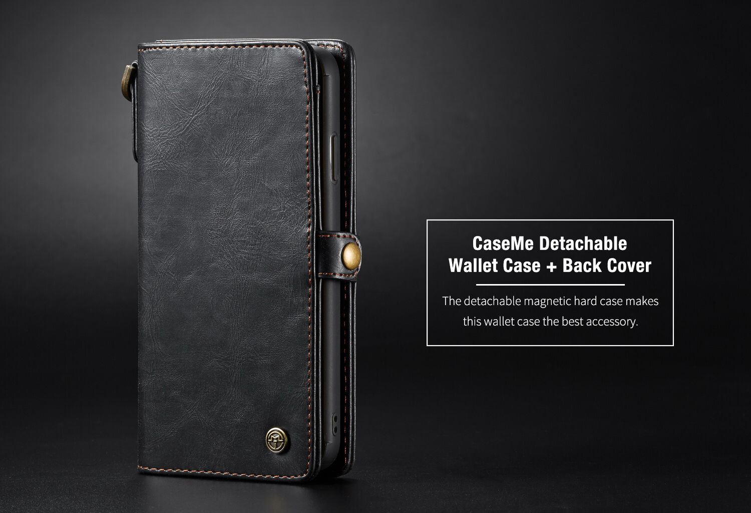 CASEME 2w1 zdejmowany pokrowiec do iPhone XS Max - czerwony