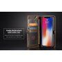 CASEME 2w1 zdejmowany pokrowiec do iPhone XS Max - brązowy