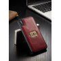 CASEME 2w1 zdejmowany pokrowiec do iPhone XS Max - brązowy