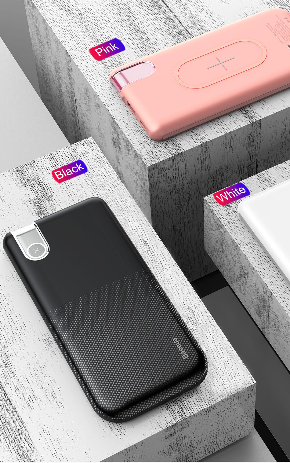BASEUS power bank 10000mAh z ładowaniem bezprzewodowym