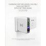 Ładowarka / power bank 6700mAh z wymiennymi wtyczkami (AU / UK / US / EU) i ładowaniem bezprzewodowym