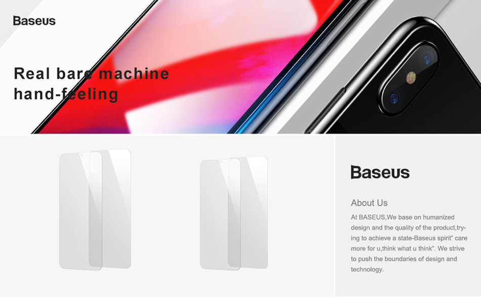 BASEUS szkło hartowane do części przedniej i tylnej dla iPhone XS Max