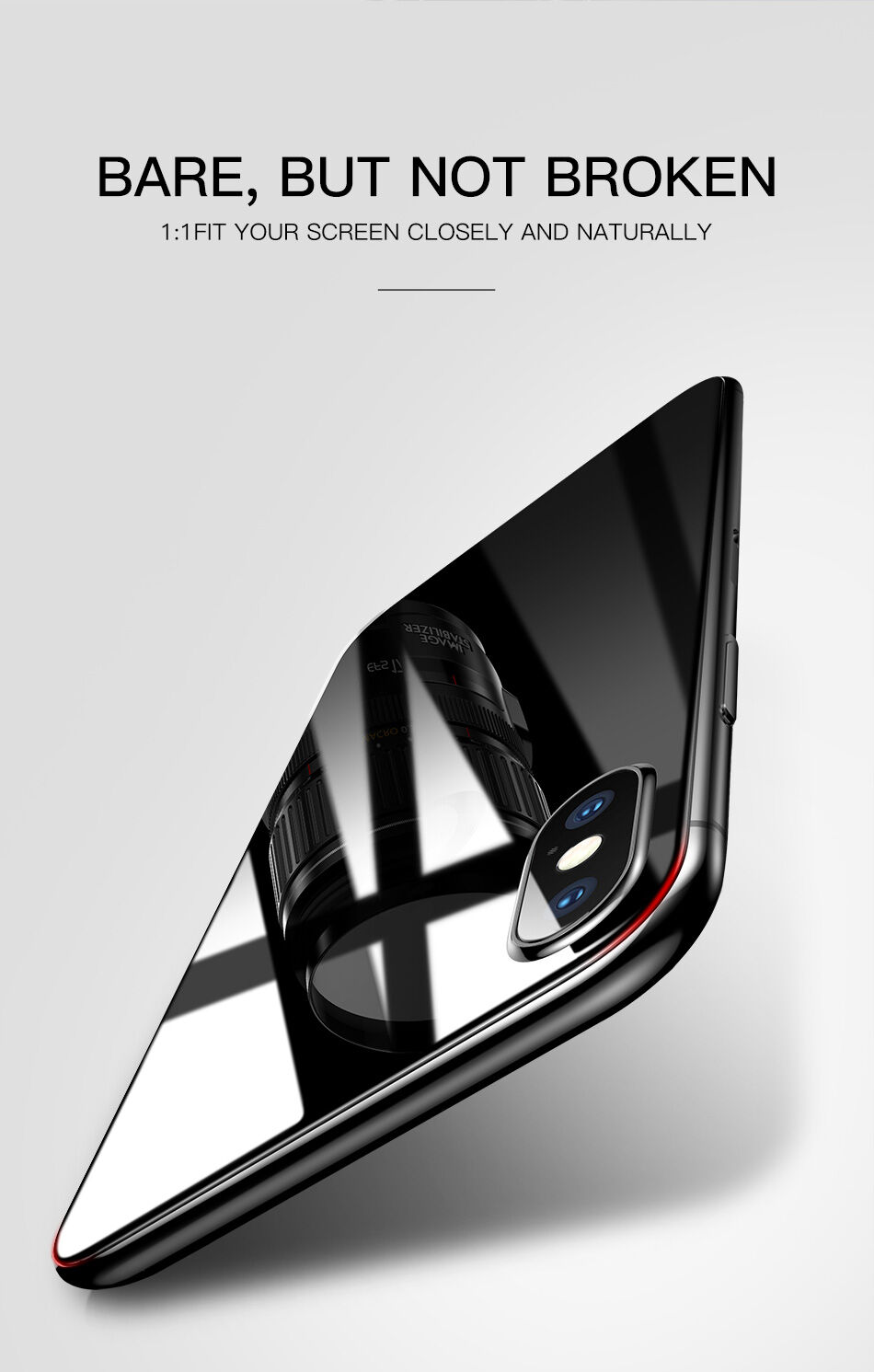 BASEUS szkło hartowane do części przedniej i tylnej dla iPhone XS Max