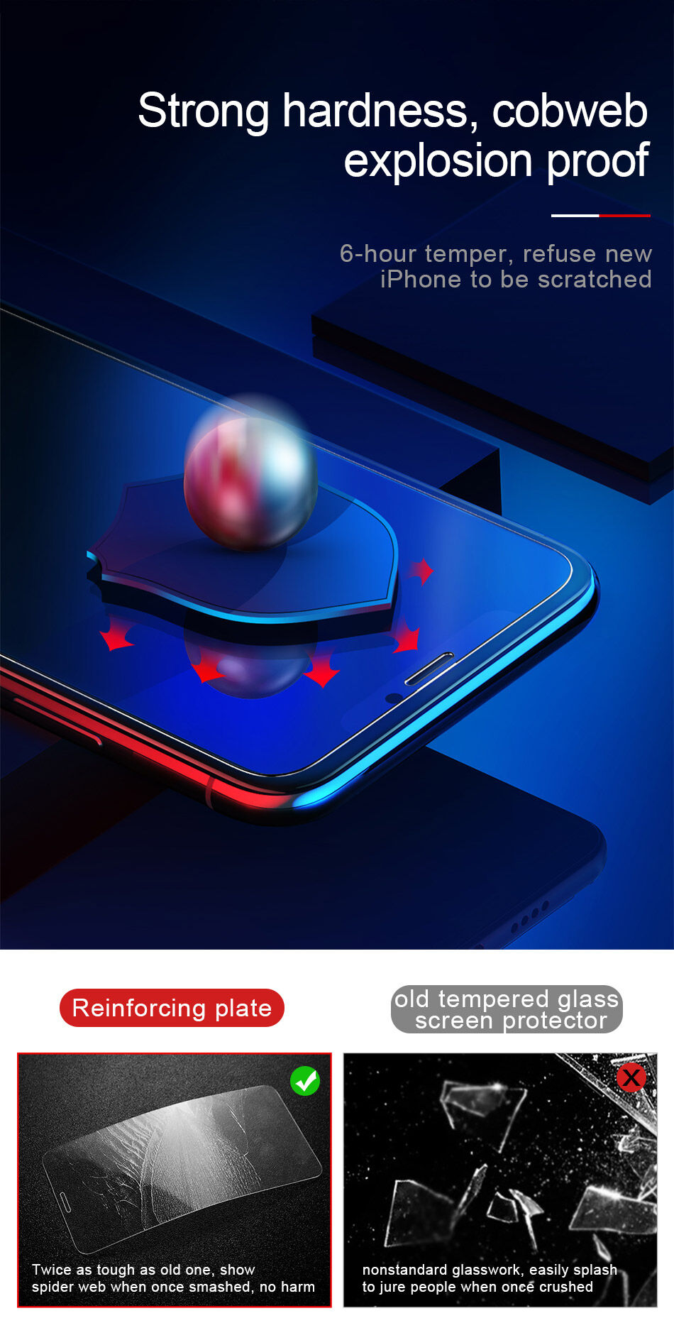 BASEUS szkło hartowane dla iPhone XS Max / 11 Pro Max - przezroczyste