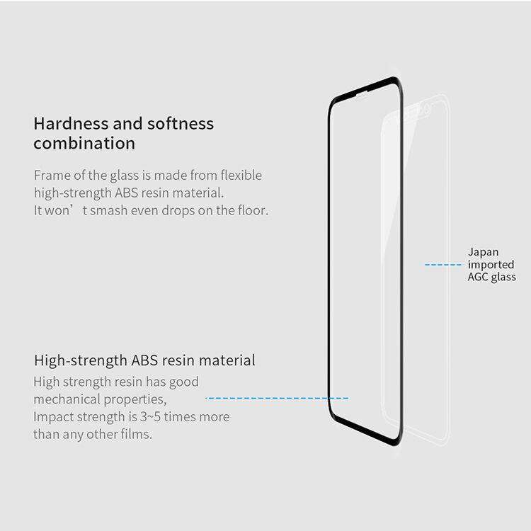 NILLKIN szkło hartowane 3D dla iPhone XS Max / 11 Pro Max - czarne