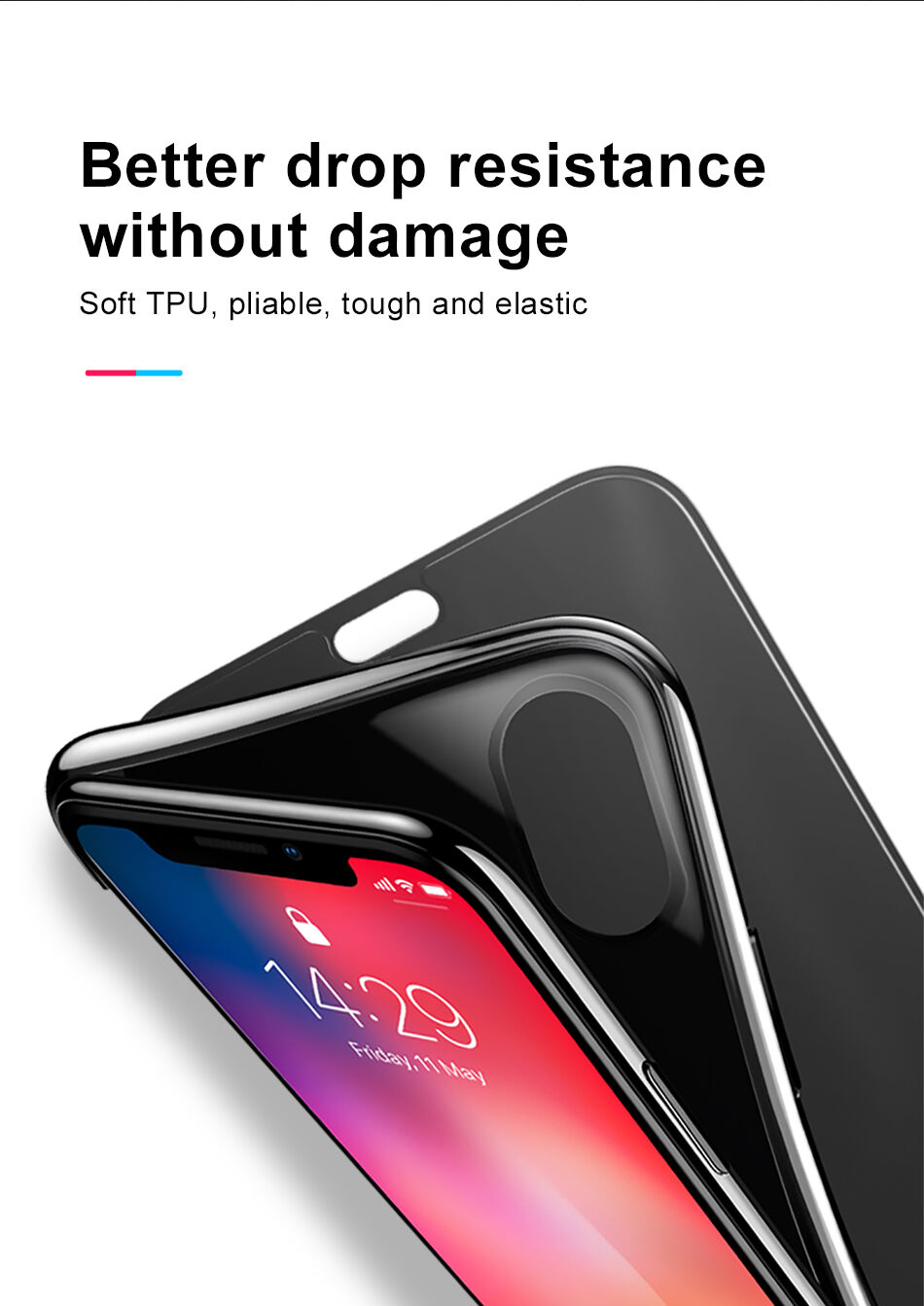 BASEUS futerał flip dla iPhone XR - czerwony