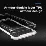 BASEUS Armor etui przezroczyste z ramką dla iPhone XR - czarne