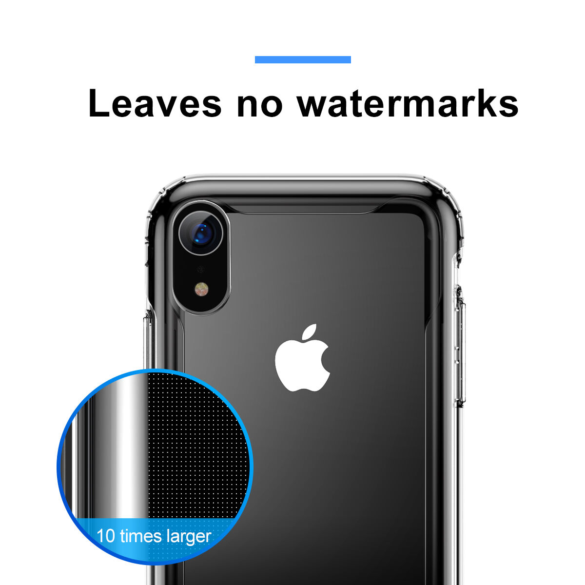 BASEUS Armor etui przezroczyste z ramką dla iPhone XR - czarne