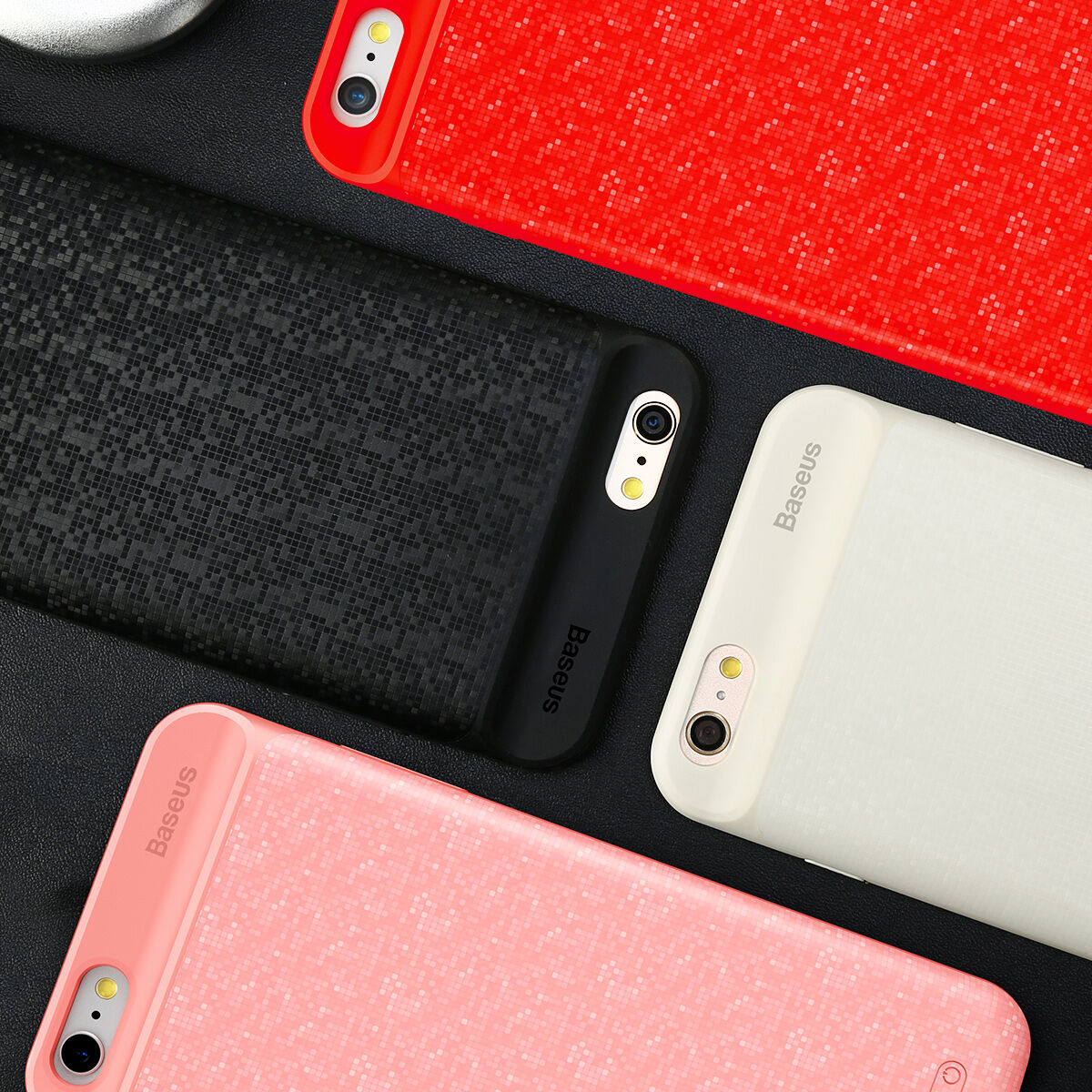BASEUS etui z baterią 7300mAh dla 6 Plus / 6S Plus - czerwone