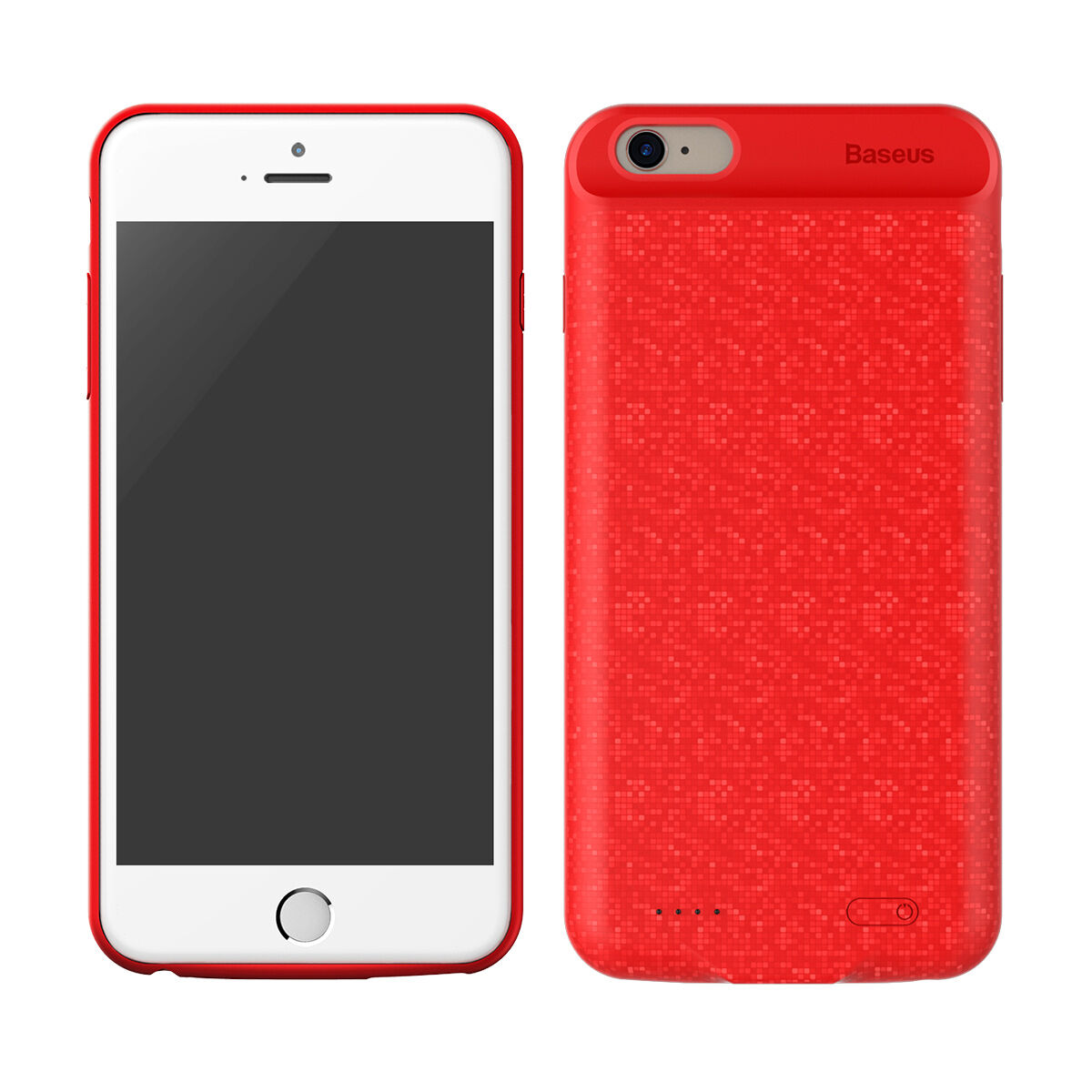 BASEUS etui z baterią 7300mAh dla 6 Plus / 6S Plus - czerwone