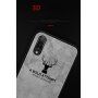 Etui z powierzchnią tekstylną dla iPhone XS / iPhone X - szare