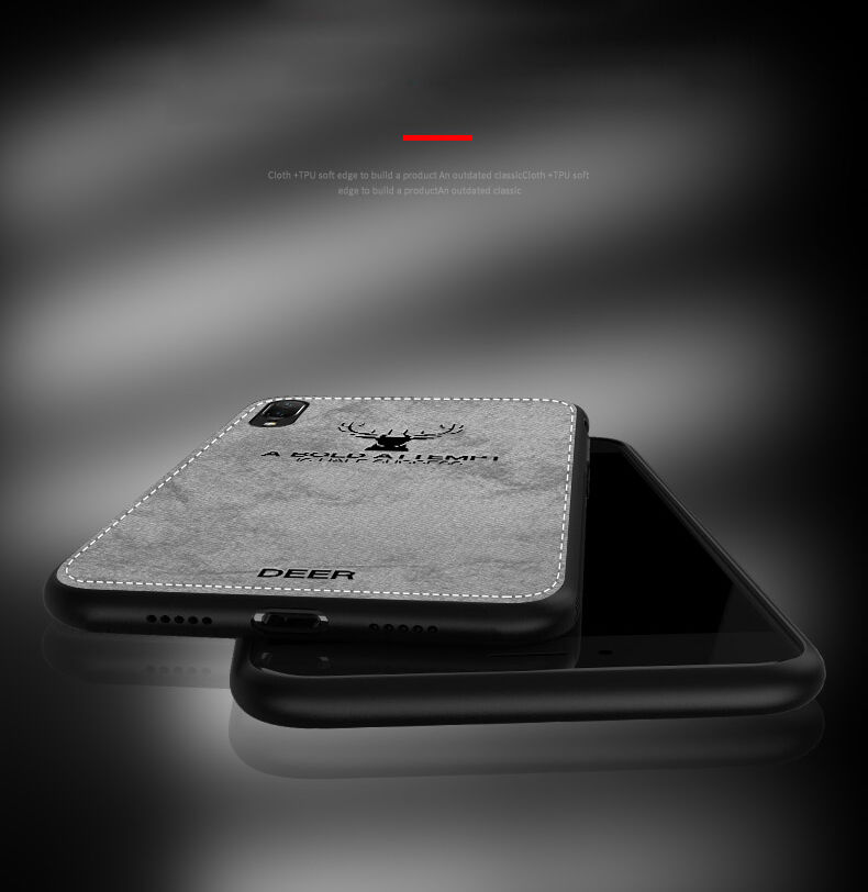 Etui z powierzchnią tekstylną dla iPhone XS / iPhone X - szare