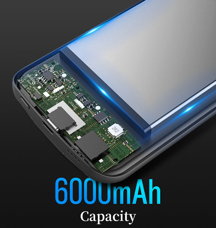 ROCK etui z baterią 6000mAh dla iPhone XS / iPhone X - czarne
