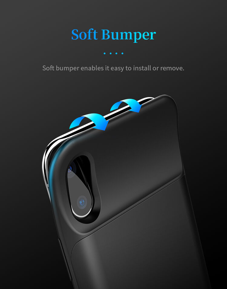 ROCK etui z baterią 6000mAh dla iPhone XS / iPhone X - czarne