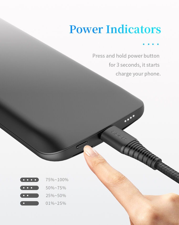 ROCK etui z baterią 6000mAh dla iPhone XS / iPhone X - czarne