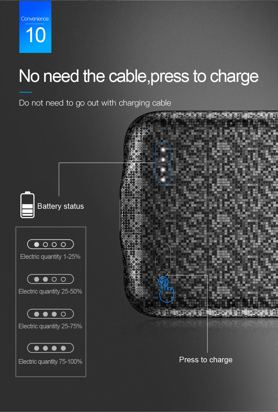 BASEUS etui z baterią 3500mAh dla iPhone X - czarne