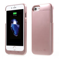 MAXNON M7 zewnętrzne etui z baterią i certyfikatem MFI dla Apple iPhone SE (2020/2022) / 8 / 7 / 6 / 6S - 3200mAh - różowo-złote