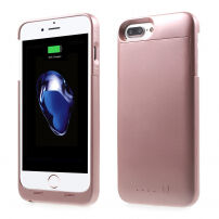 MAXNON M7P zewnętrzne etui z baterią i certyfikatem MFI dla Apple iPhone 8 Plus / 7 Plus/ 6S Plus / 6 Plus - 4000mAh - różowo-złote