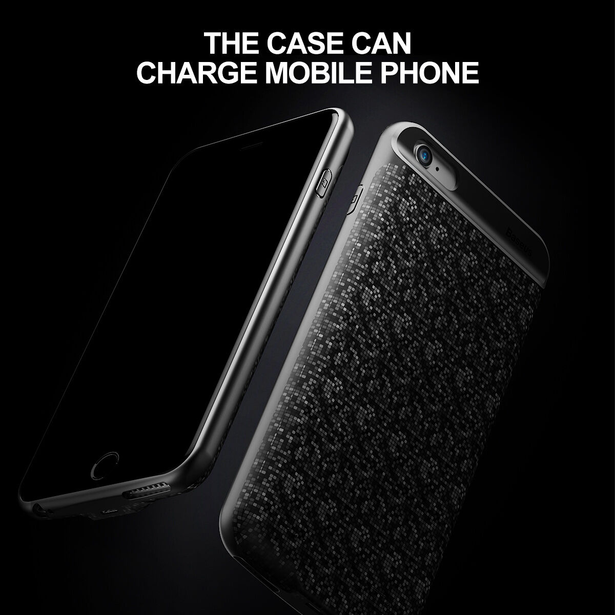 BASEUS etui designowe z baterią 5000mAh dla Apple iPhone 6 / 6S - kremowe
