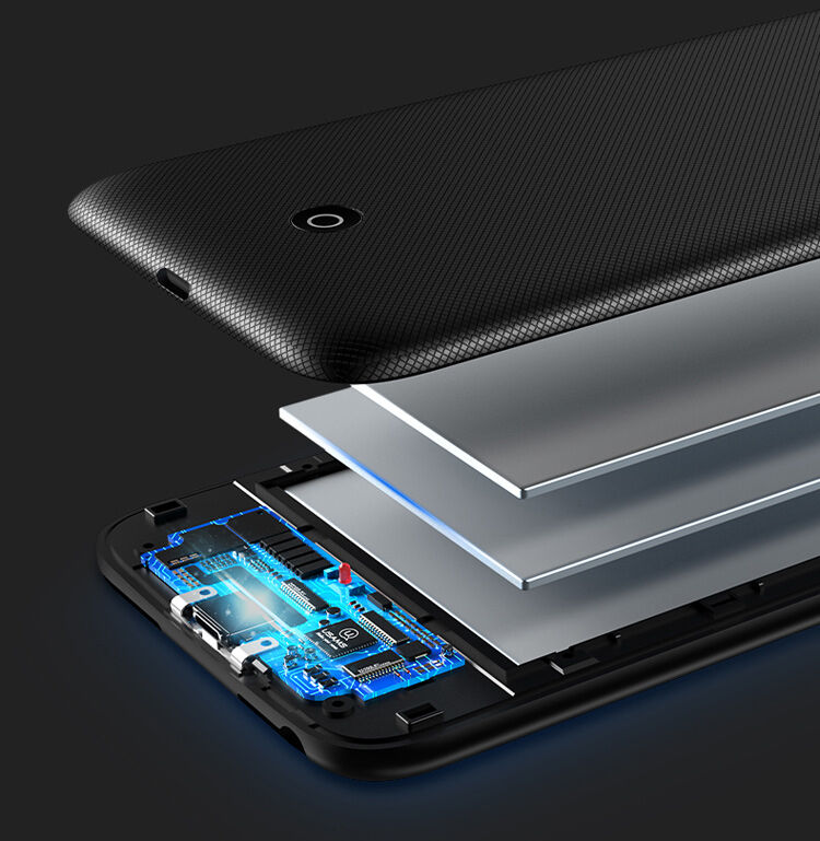 USAMS etui z baterią 3000mAh i ochroną soczewki dla Apple iPhone SE (2020/2022) / 8 / 7 / 6S / 6 - czarne