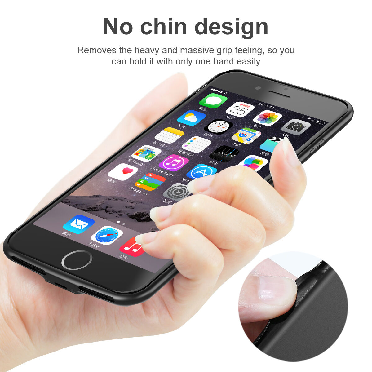 BASEUS etui designowe z baterią 5000mAh dla Apple iPhone 7 - czerwone
