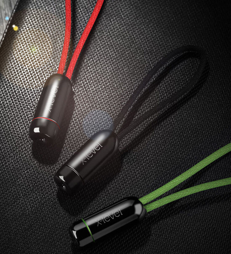 X-LEVEL elegancki USB / lightning kabel dla Apple iPhone / iPad / iPod - 8cm - zielony