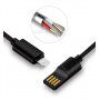 X-LEVEL elegancki USB / lightning kabel dla Apple iPhone / iPad / iPod - 8cm - zielony