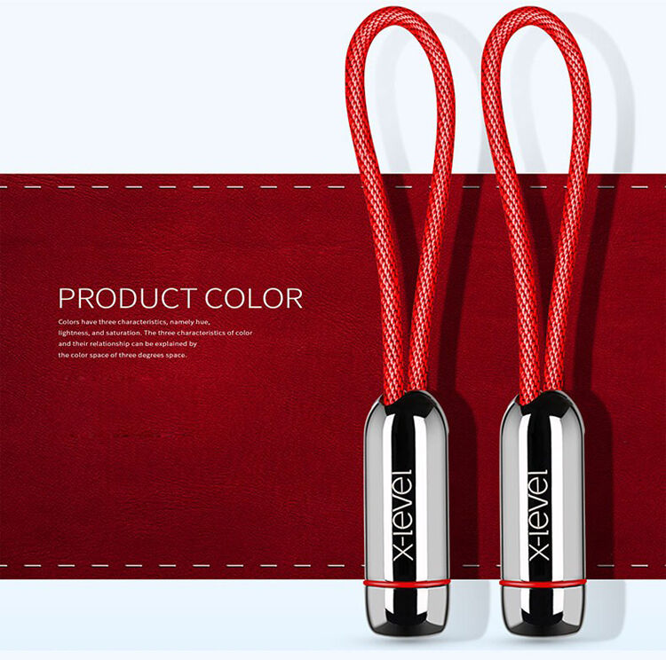 X-LEVEL elegancki USB / lightning kabel dla Apple iPhone / iPad / iPod - 8cm - zielony