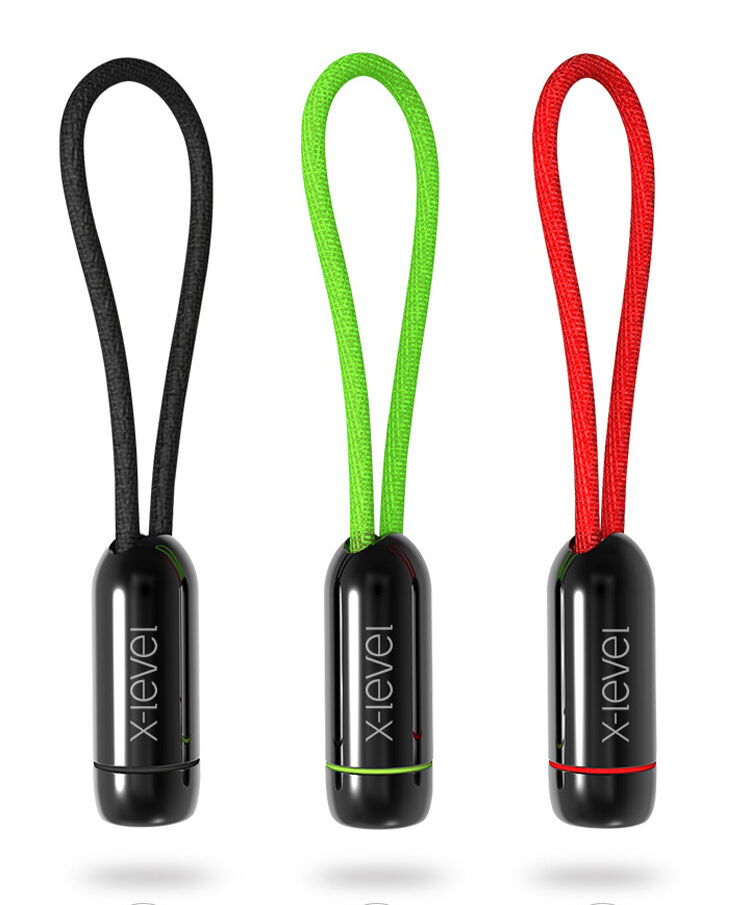 X-LEVEL elegancki USB / lightning kabel dla Apple iPhone / iPad / iPod - 8cm - czerwony