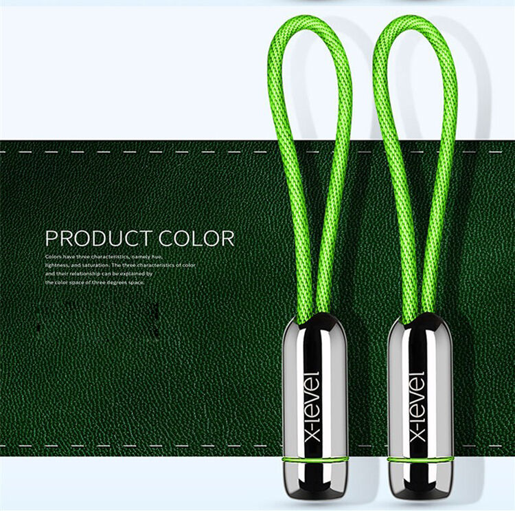 X-LEVEL elegancki USB / lightning kabel dla Apple iPhone / iPad / iPod - 8cm - czerwony