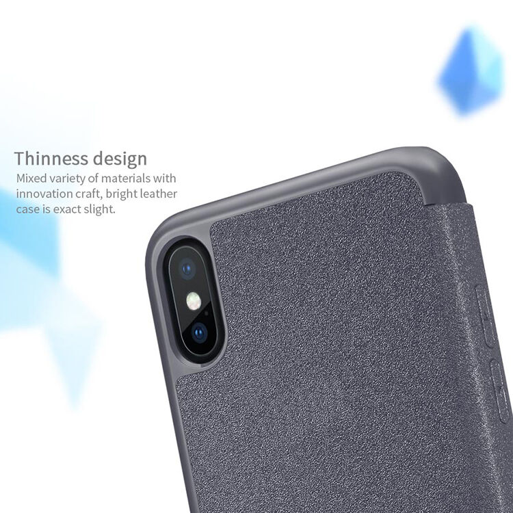 NILLKIN pokrowiec ochronny flip dla Apple iPhone XS / iPhone X - czarny