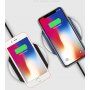 Bezprzewodowa QI ładowarka z antypoślizgową powierzchnią dla Apple iPhone - niebiesko-srebrna