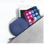 Bezprzewodowa QI ładowarka z antypoślizgową powierzchnią dla Apple iPhone - niebiesko-srebrna