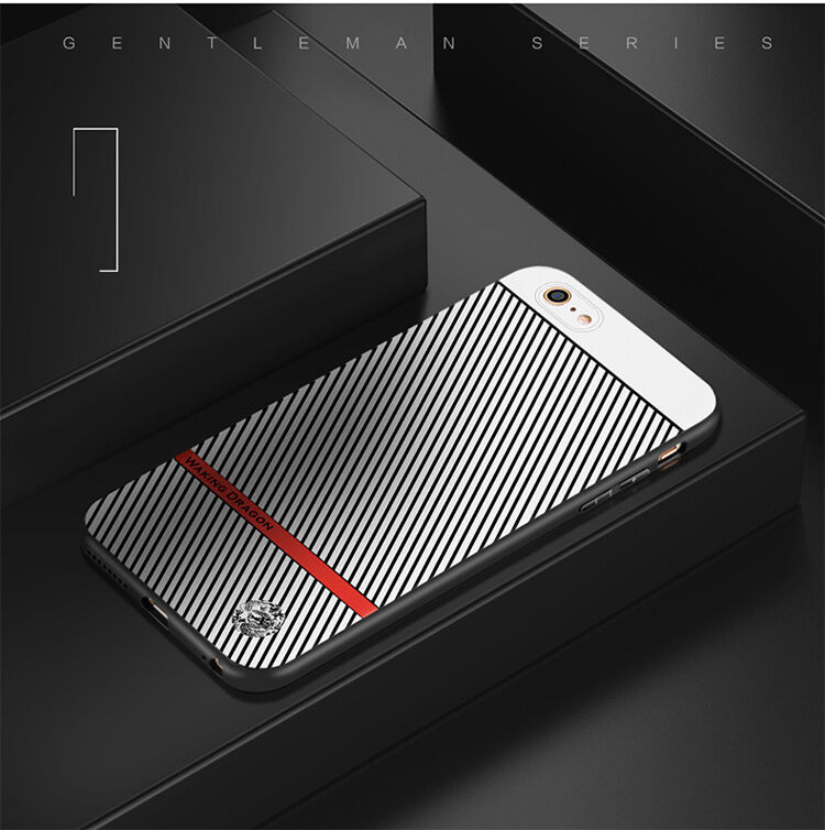 WAKING DRAGON eleganckie etui z miękkiego plastiku dla Apple iPhone 6 / 6S - czerwone