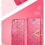 Otwierane etui / futerał z połyskiem diamentowym i paskiem magnetycznym do iPhone 6S / 6 - złote