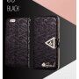 Otwierane etui / futerał z połyskiem diamentowym i paskiem magnetycznym do iPhone 6S / 6 - złote