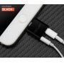 OCUBE 2w1 redukcja Lightning do 3,5 mm portu i Lightning dla Apple iPhone - czarna