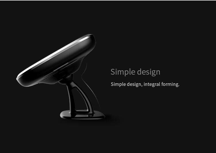 NILLKIN designowy magnetyczny uchwyt z Qi bezprzewodowym ładowaniem dla Apple iPhone - czarny