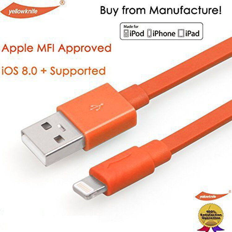 YellowKnife z certyfikatem MFi kabel do synchronizacji i ładowania lightning dla Apple iPhone / iPad / iPod - szary - 1m
