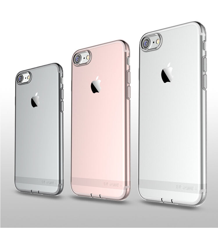 USAMS cienkie etui z zaślepką Lightning złącza dla Apple iPhone SE (2020/2022) / 8 / 7 - przezroczyste