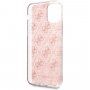 Guess 4G Glitter etui błyszczące iPhone 11 Pro Max - jasnoróżowe