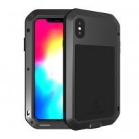 Love Mei pokrowiec super odporny na wstrząsy / wodę / kurz do iPhone XS Max - czarne