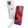 Baseus etui z miękkiego plastiku z pętlą iPhone 11 Pro Max - przezroczyste