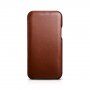 Icarer skórzany pokrowiec flip do iPhone 11 Pro - kakaowo-brązowy