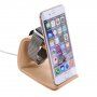 SAMDI drewniana stacja dokująca do Apple Watch / iPhone - jasne drewno