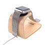 SAMDI drewniana stacja dokująca do Apple Watch / iPhone - jasne drewno