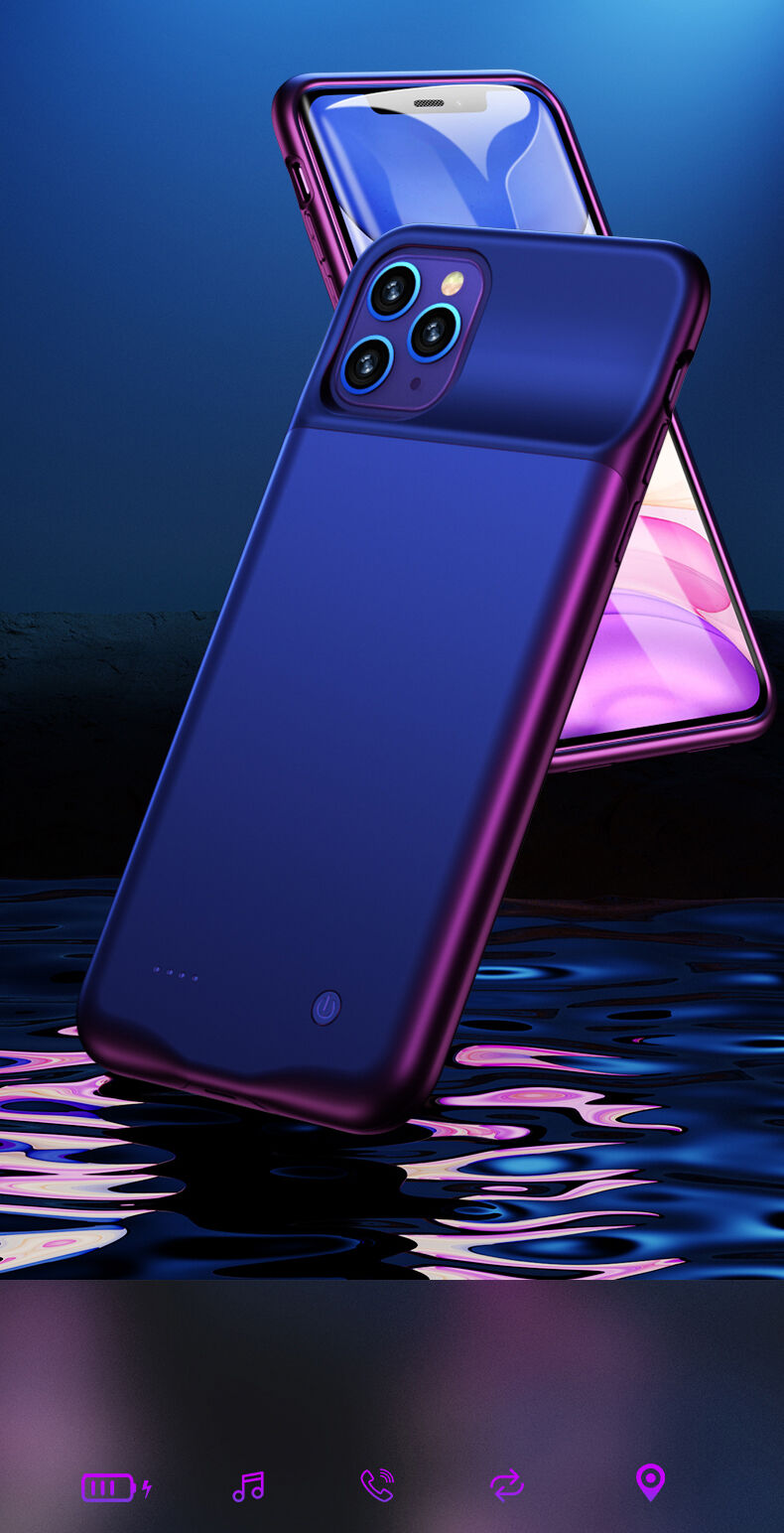 Usams etui z baterią 4500mAh do iPhone 11 - czarny