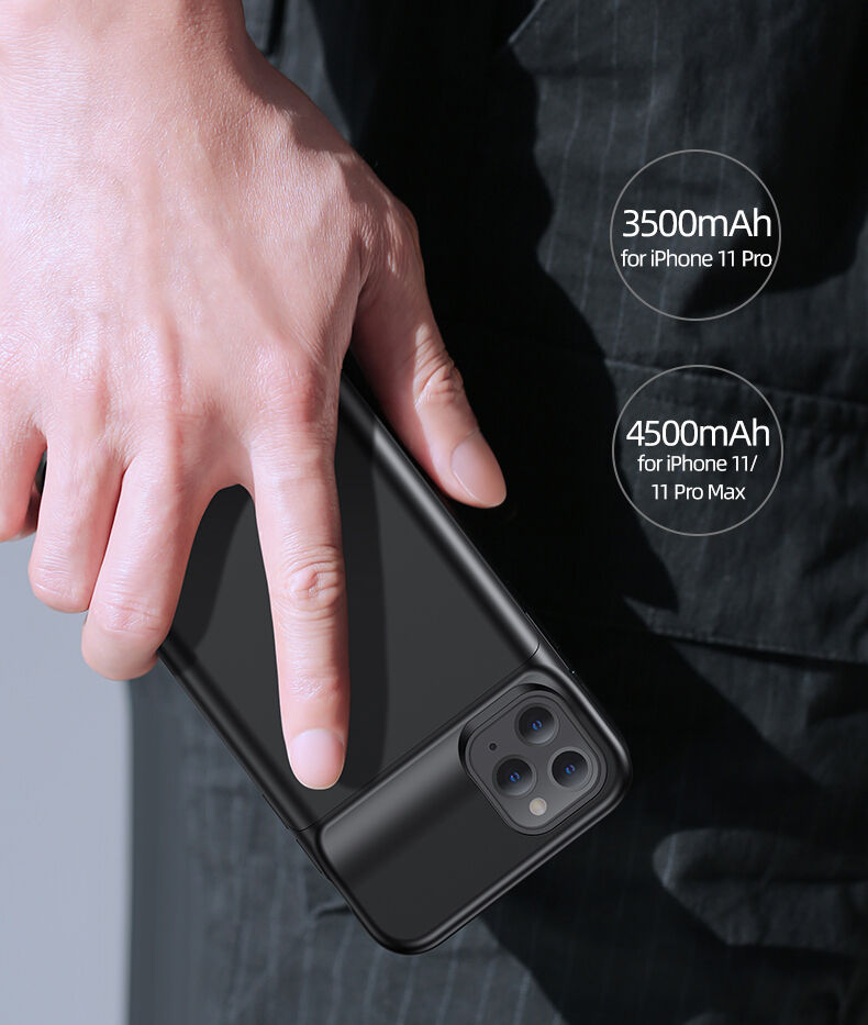 Usams etui z baterią 4500mAh do iPhone 11 - czarny